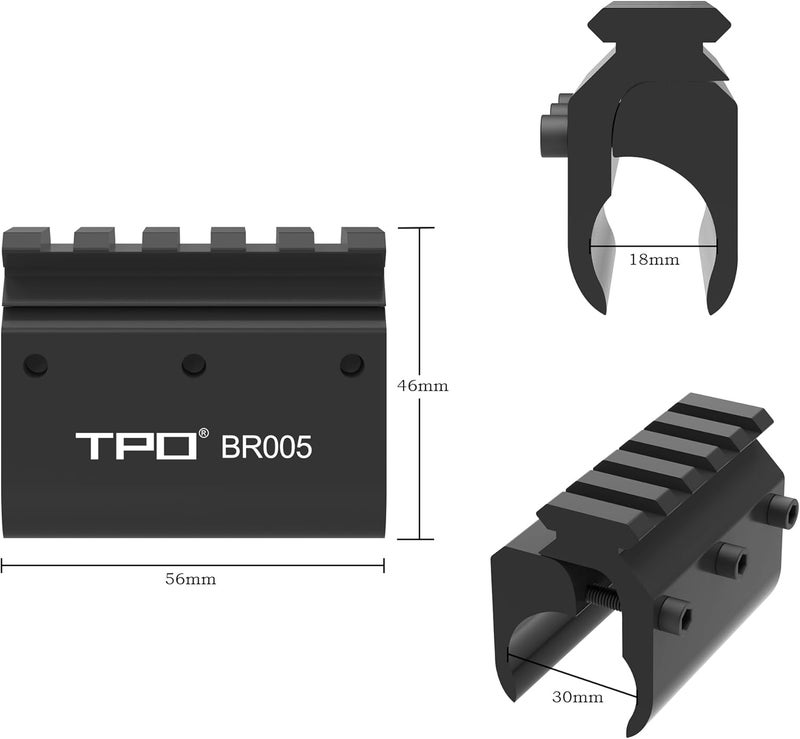 FSI Barrel Mount with Picatinny Rail for Laser Flashlight - Image 2